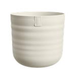 dune round 16cm linen white